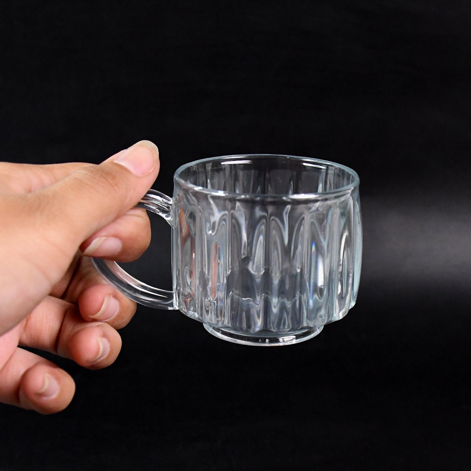 Unbreakable Transparent Plastic Tea Cups (Set of 6 Pc) Unbreakable Transparent Plastic Tea Cups (Set of 6 Pc)